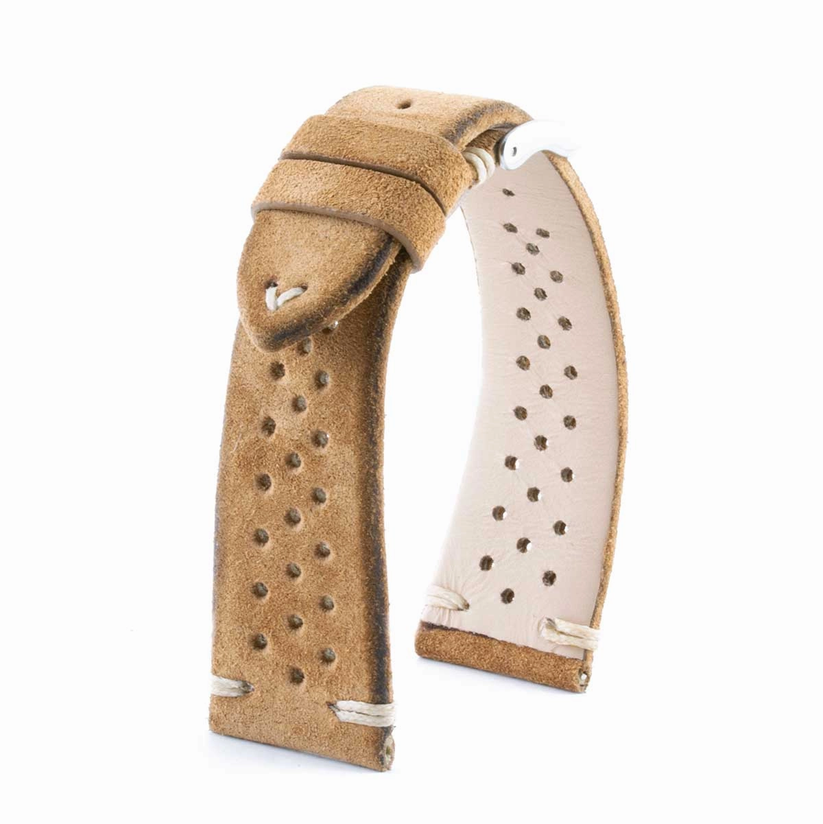 Capsule Collection - "Driver" leather watch strap - Calf (grey, brown, black, yellow)