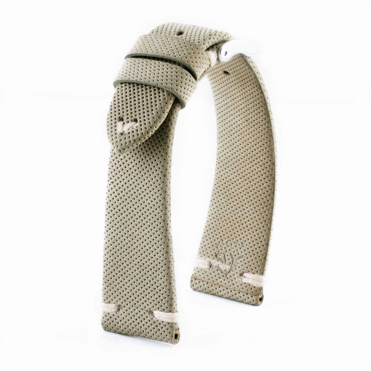 Capsule collection - "Soft Grip" leather watch band - Calf (brown, light brown, beige, kaki)