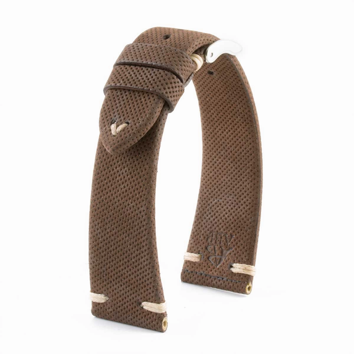 Capsule collection - "Soft Grip" leather watch band - Calf (brown, light brown, beige, kaki)
