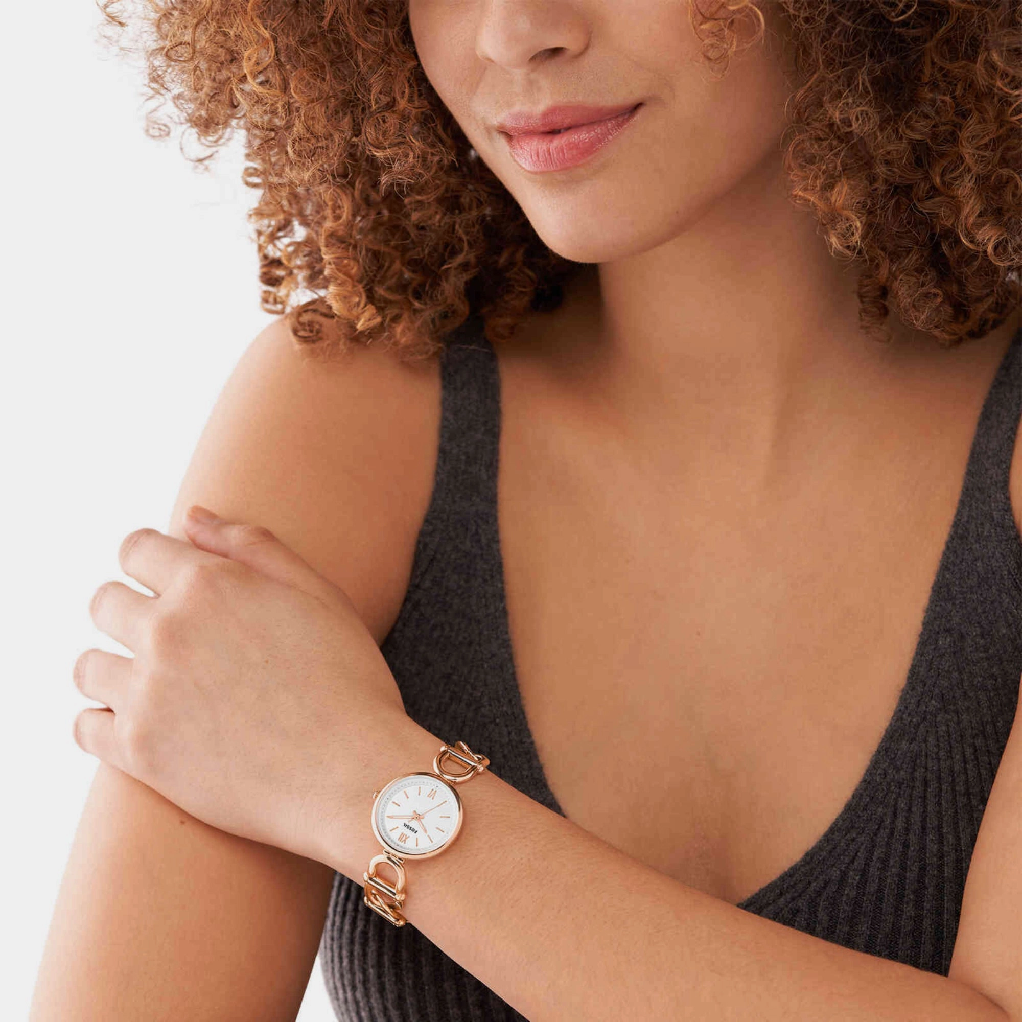 Carlie Women Quartz Silver Dial Analog Stainless Steel Watch ES5273