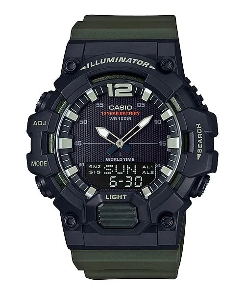Casio Analog-Digital Resin Band Watch HDC700-3A