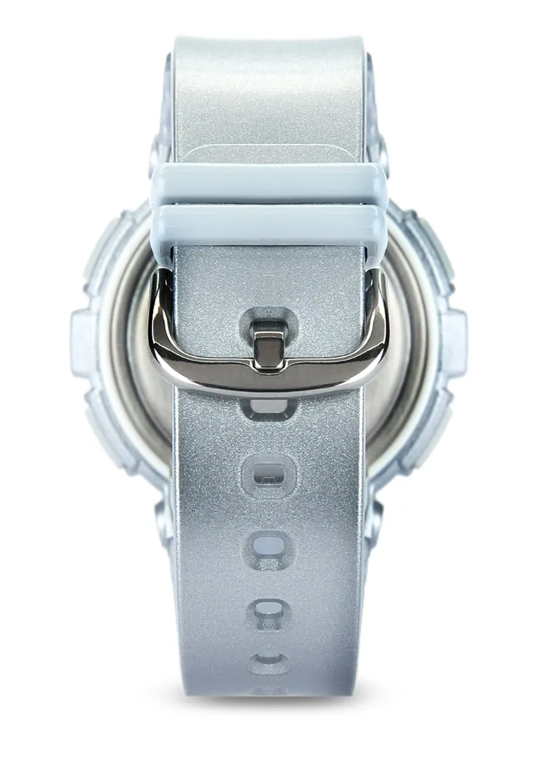 Casio Baby-g BGA-195-8A Digital Analog Rubber Strap Watch For Women