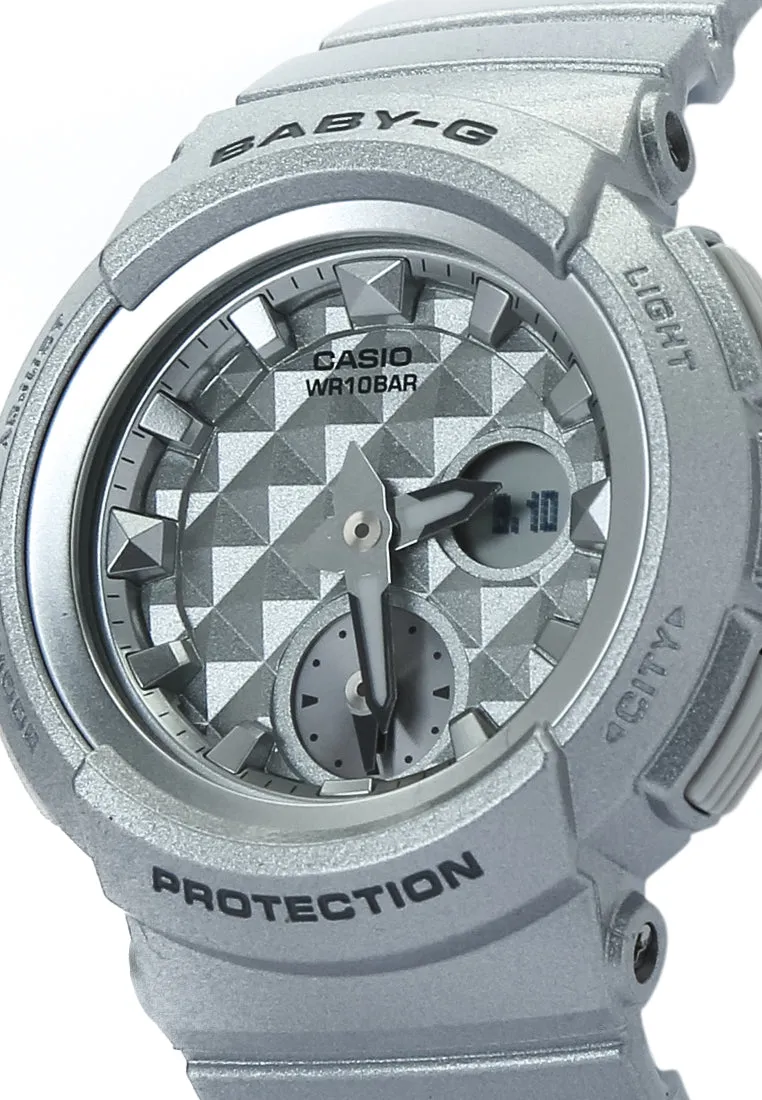 Casio Baby-g BGA-195-8A Digital Analog Rubber Strap Watch For Women