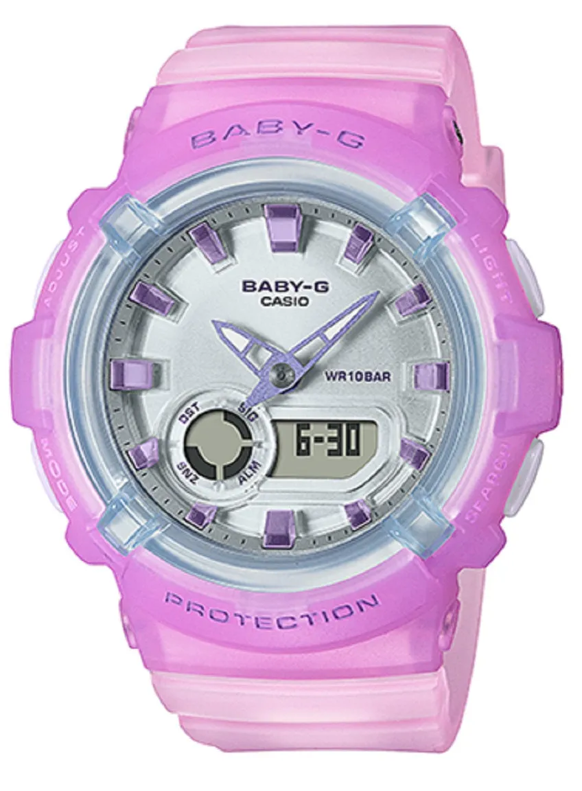 Casio Baby-g BGA-280-6A Digital Analog Rubber Strap Watch For Women