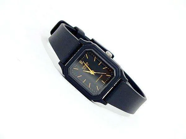 Casio LQ-142-1EDF Black Rubber Strap Watch for Women