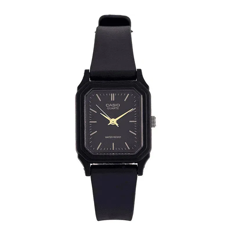 Casio LQ-142-1EDF Black Rubber Strap Watch for Women