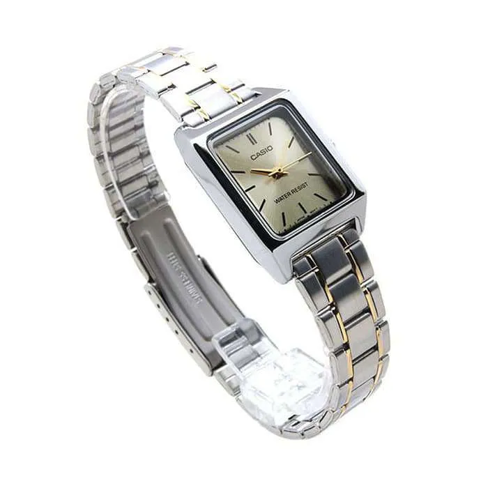 Casio LTP-V007SG-9E Two Tone Silver Watch for Women