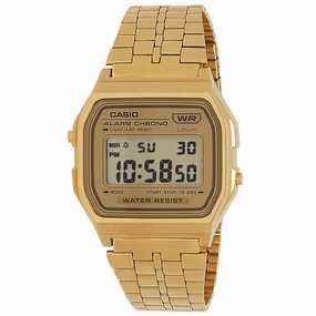 Casio A158WETG-9A Watch - Vintage Mirror Dig Gold