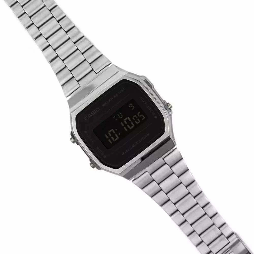 Casio A168WEM-1DF Silver Stainless Watch Unisex