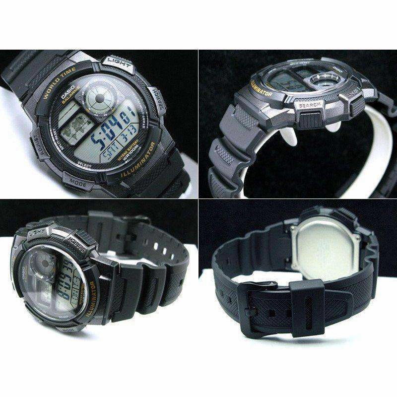 Casio AE-1000W-1A  Black Resin Strap Watch For Men