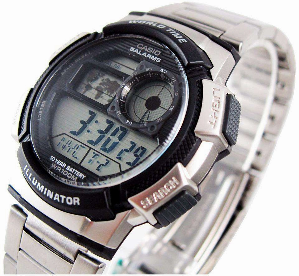 Casio AE-1000WD-1A Silver Stainless Watch for Men