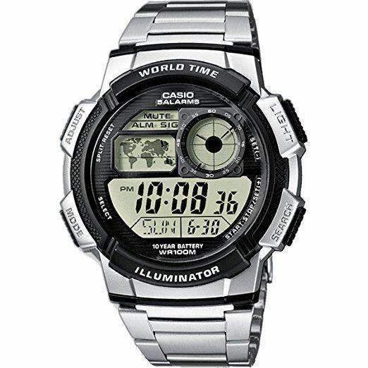Casio AE-1000WD-1A Silver Stainless Watch for Men