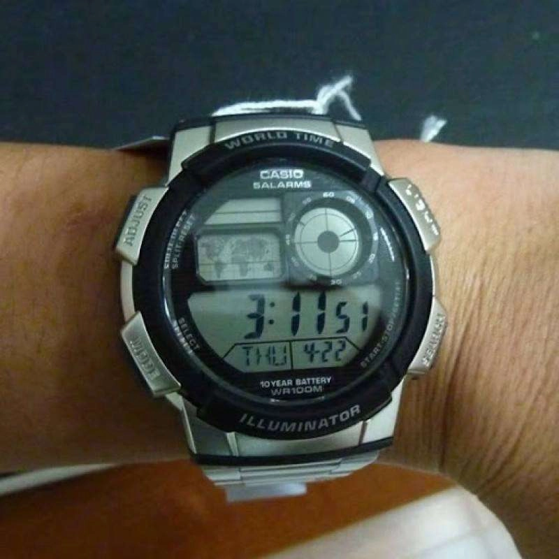 Casio AE-1000WD-1A Silver Stainless Watch for Men
