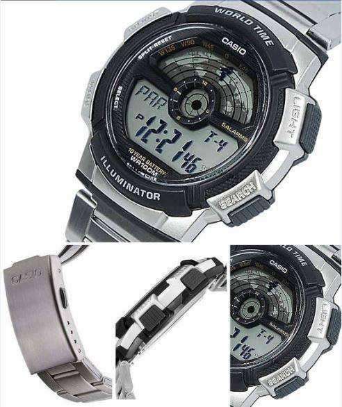 Casio AE-1000WD-1A Silver Stainless Watch for Men