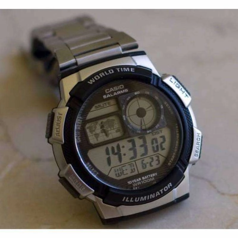 Casio AE-1000WD-1A Silver Stainless Watch for Men