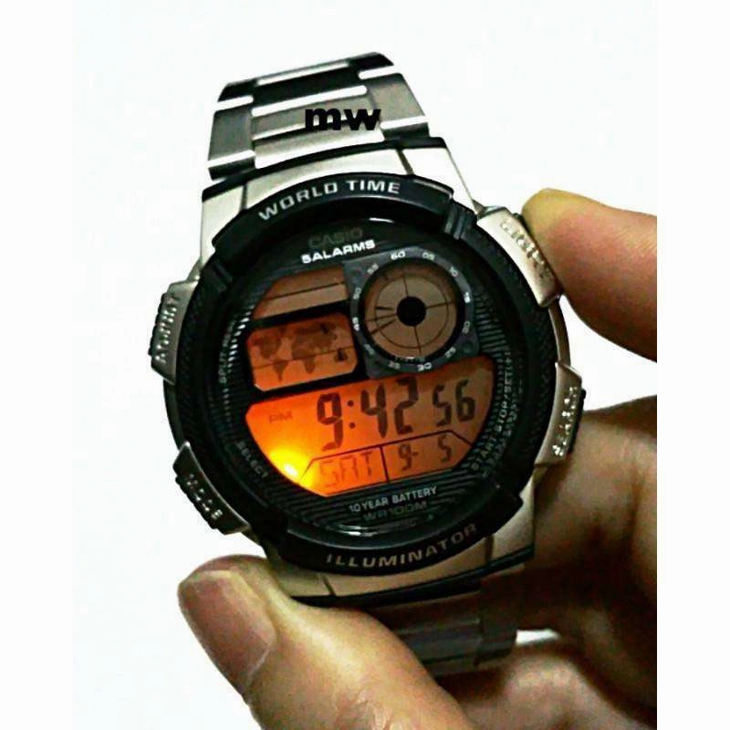 Casio AE-1000WD-1A Silver Stainless Watch for Men