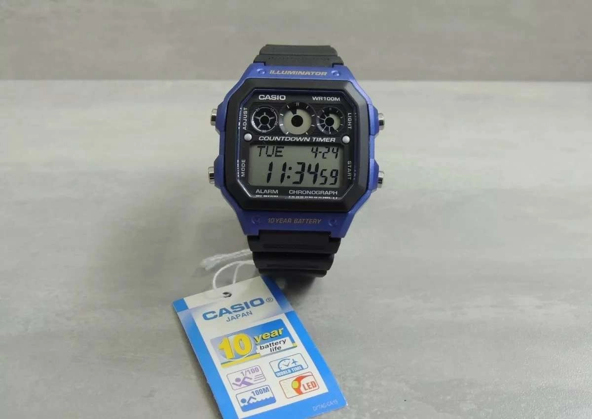 Casio AE-1300WH-2A Black Resin Strap Watch for Men