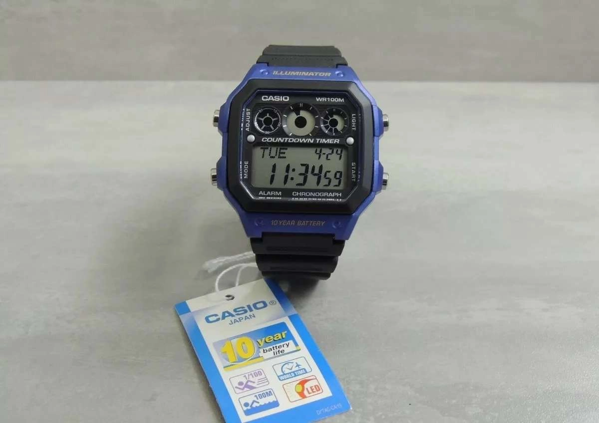 Casio AE-1300WH-2A Black Resin Strap Watch for Men