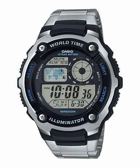 Casio AE-2100WD-1A Silver Stainless Watch Men