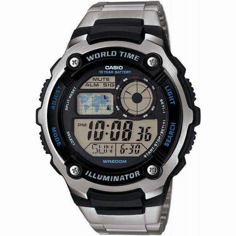 Casio AE-2100WD-1A Silver Stainless Watch Men