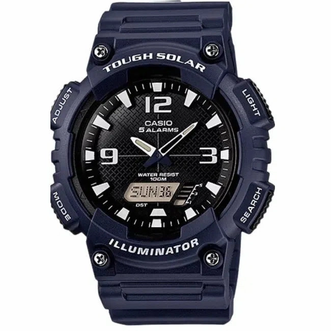 Casio AQ-S810W-2A2 Navy Blue Solar Powered Watch for Men