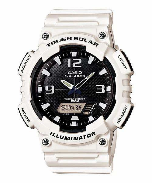 Casio AQ-S810WC-7A White Solar Powered Watch for Men