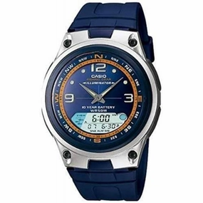 Casio AW-82-2AVDF Blue Resin Strap Watch for Men