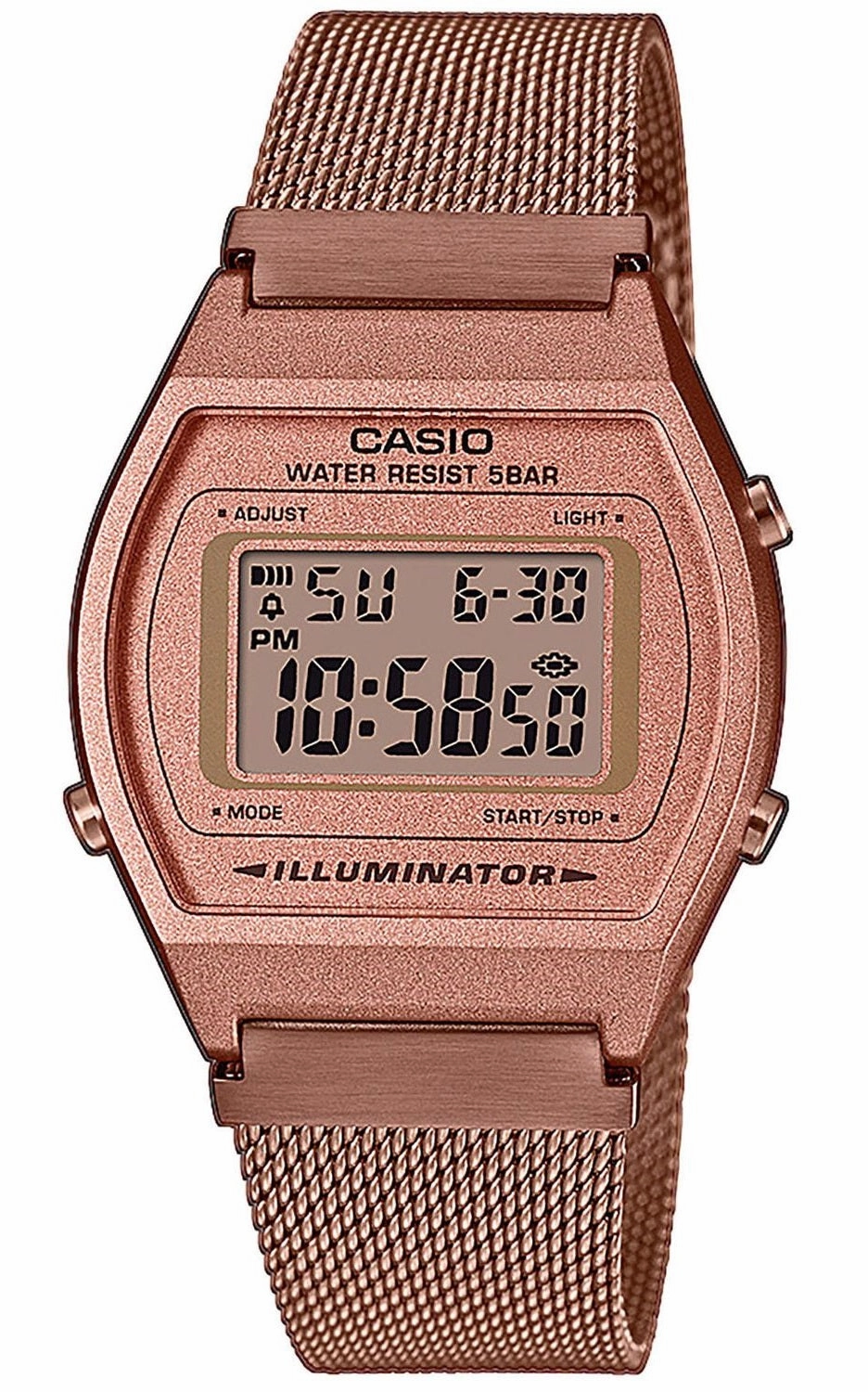 Casio B640WMR-5A Mesh strap Rose Gold watch for Women