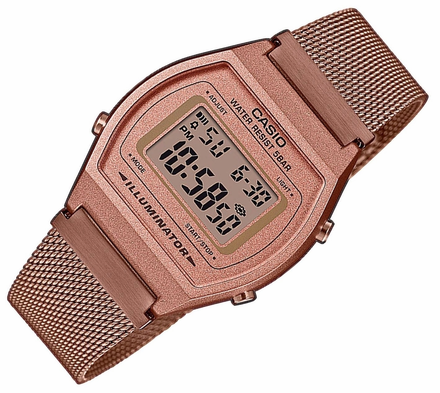 Casio B640WMR-5A Mesh strap Rose Gold watch for Women