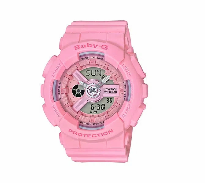 Casio Baby-g BA-110-4A1 Digital Analog Rubber Strap Watch For Women