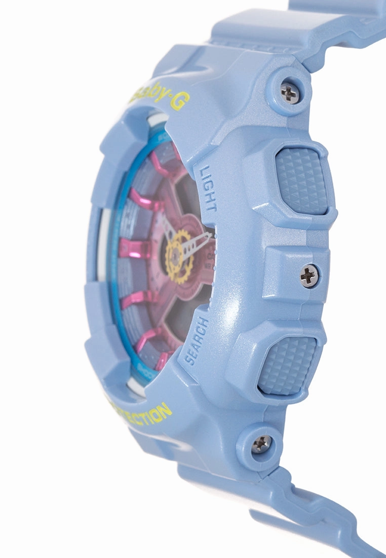 Casio Baby-g BA-110CA-2ADR Digital Analog Rubber Strap Watch For Women