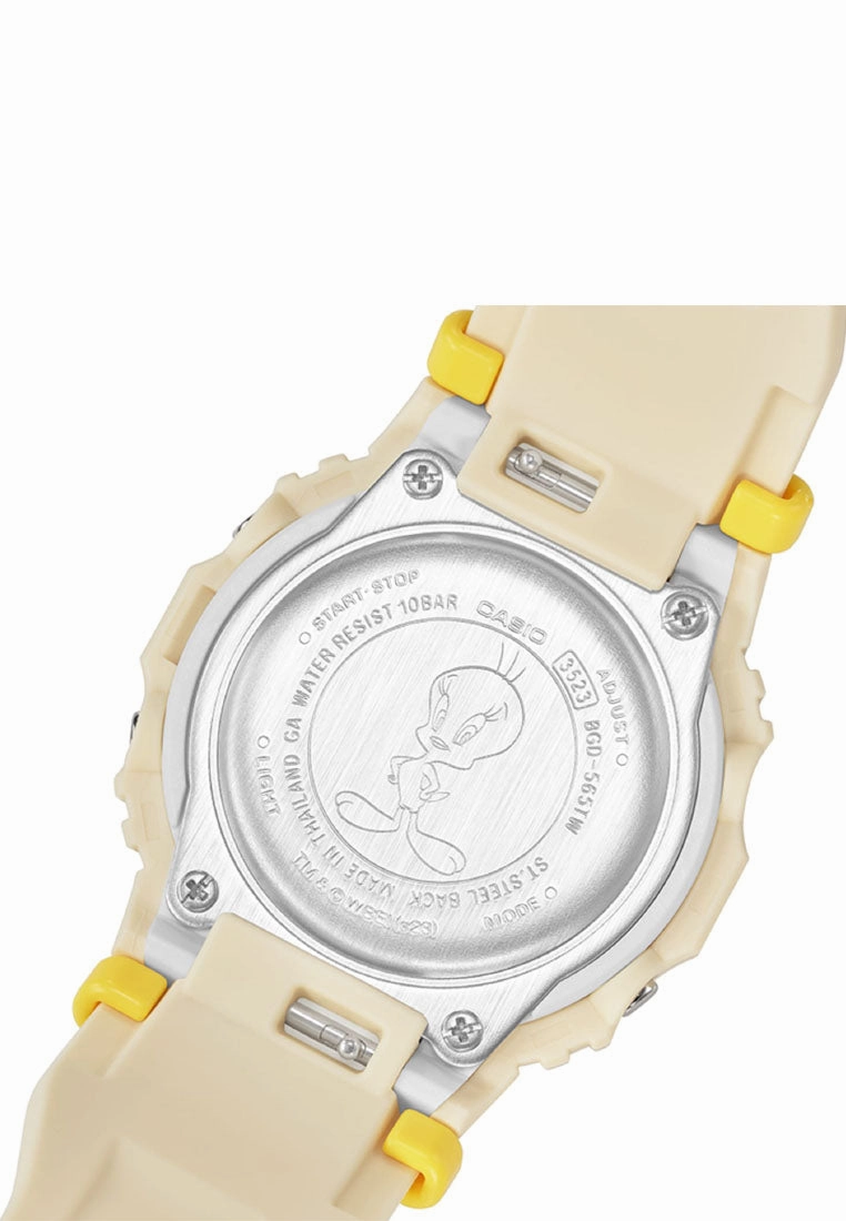 Casio Baby-g BGD-565TW-5DR Tweety Digital Rubber Strap Watch for Women