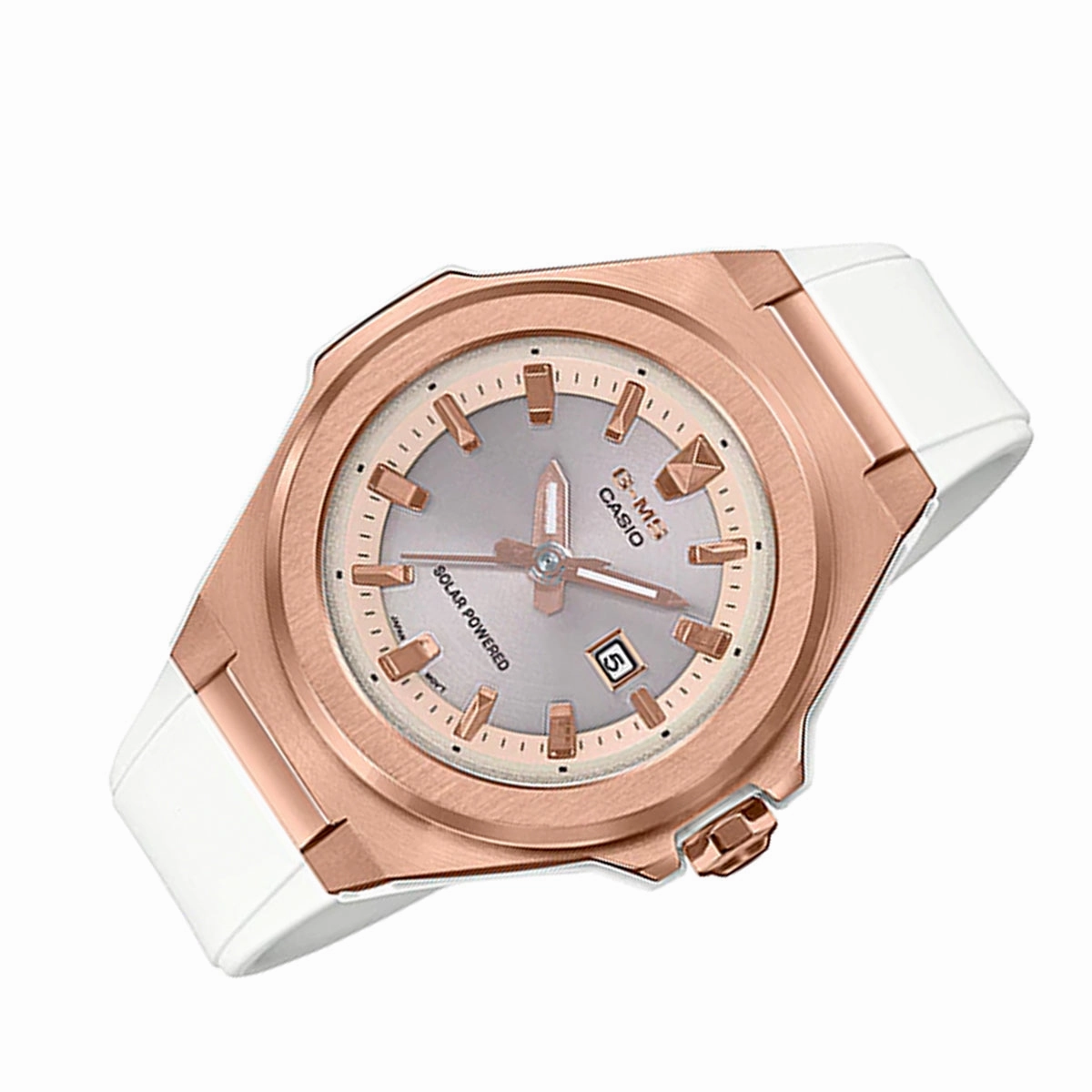 Casio Baby-g MSG-S500G-7A2 Solar Analog Rubber Strap Watch For Women