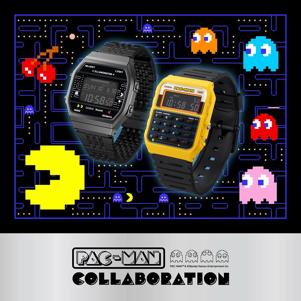 Casio CA53WPC-1B Pac-Man Collaboration