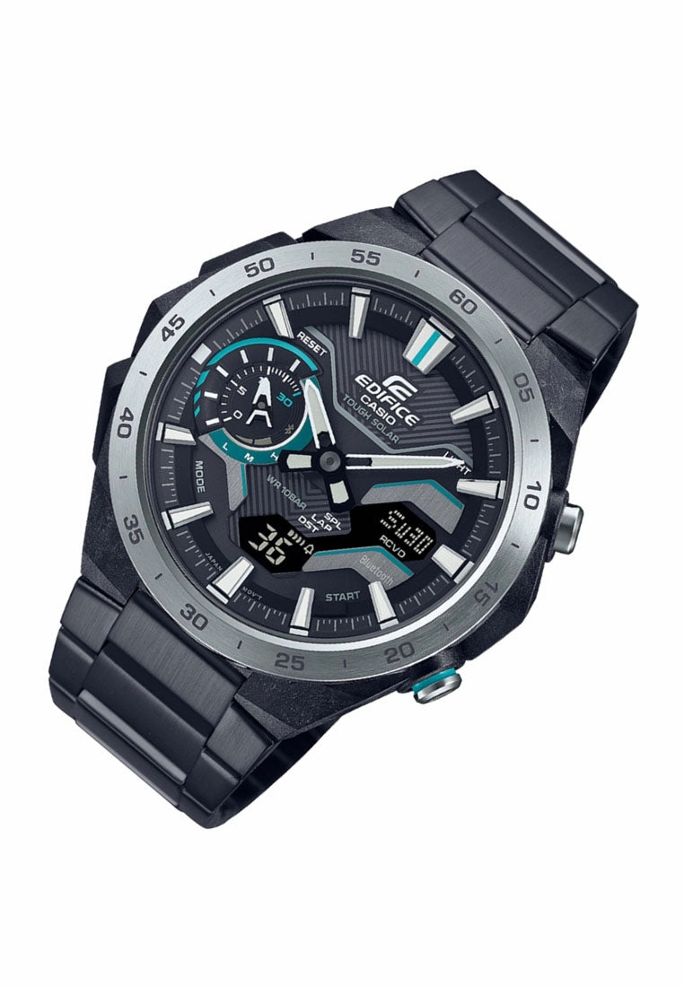 Casio Edifice ECB-2200DD-1A Analog Stainless Steel Strap Bluetooth Solar Watch For Men
