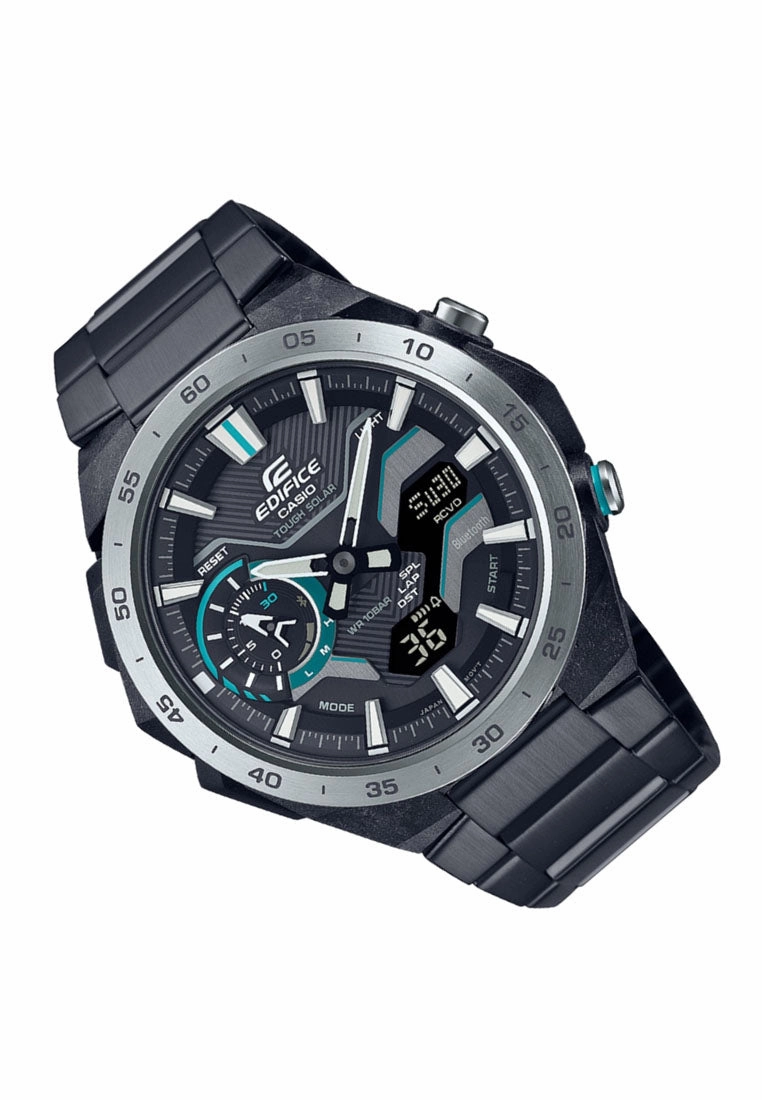 Casio Edifice ECB-2200DD-1A Analog Stainless Steel Strap Bluetooth Solar Watch For Men
