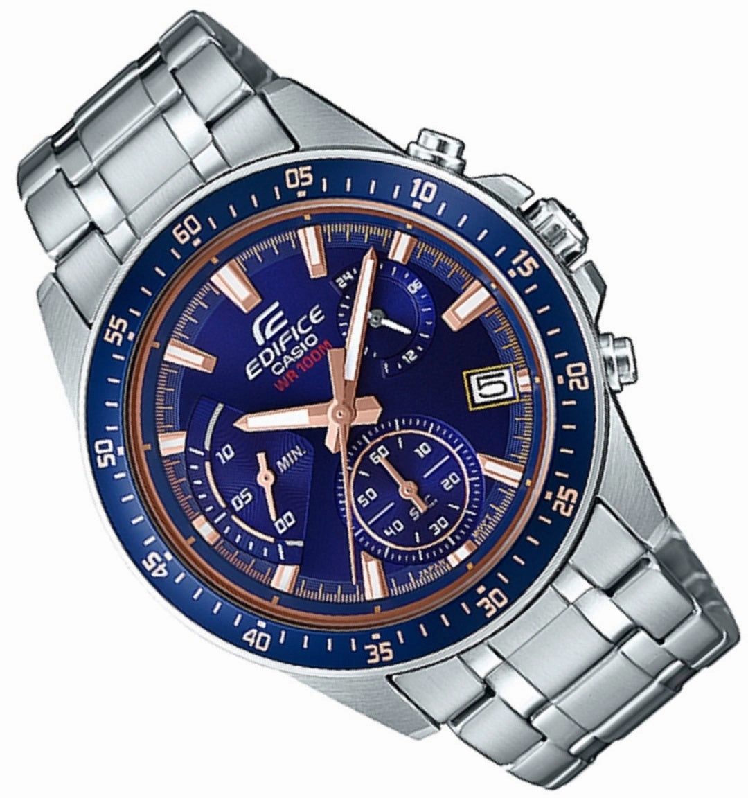 Casio Edifice EFV-540D-2A Chronograph Stainless Steel Strap Watch For Men