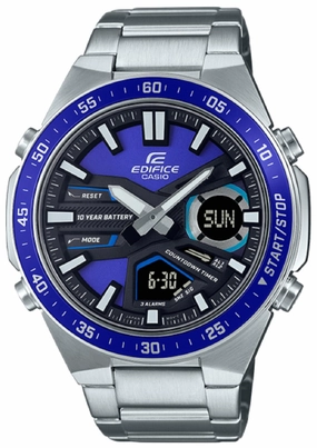 Casio Edifice EFV-C110D-2A Digital Analog Stainless Steel Strap Watch For Men