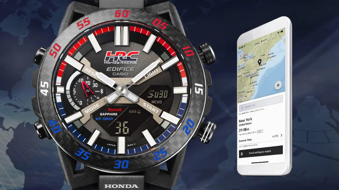 Casio Edifice HONDA RACING Tough Solar Bluetooth Mens Watch ECB2000HR-1A