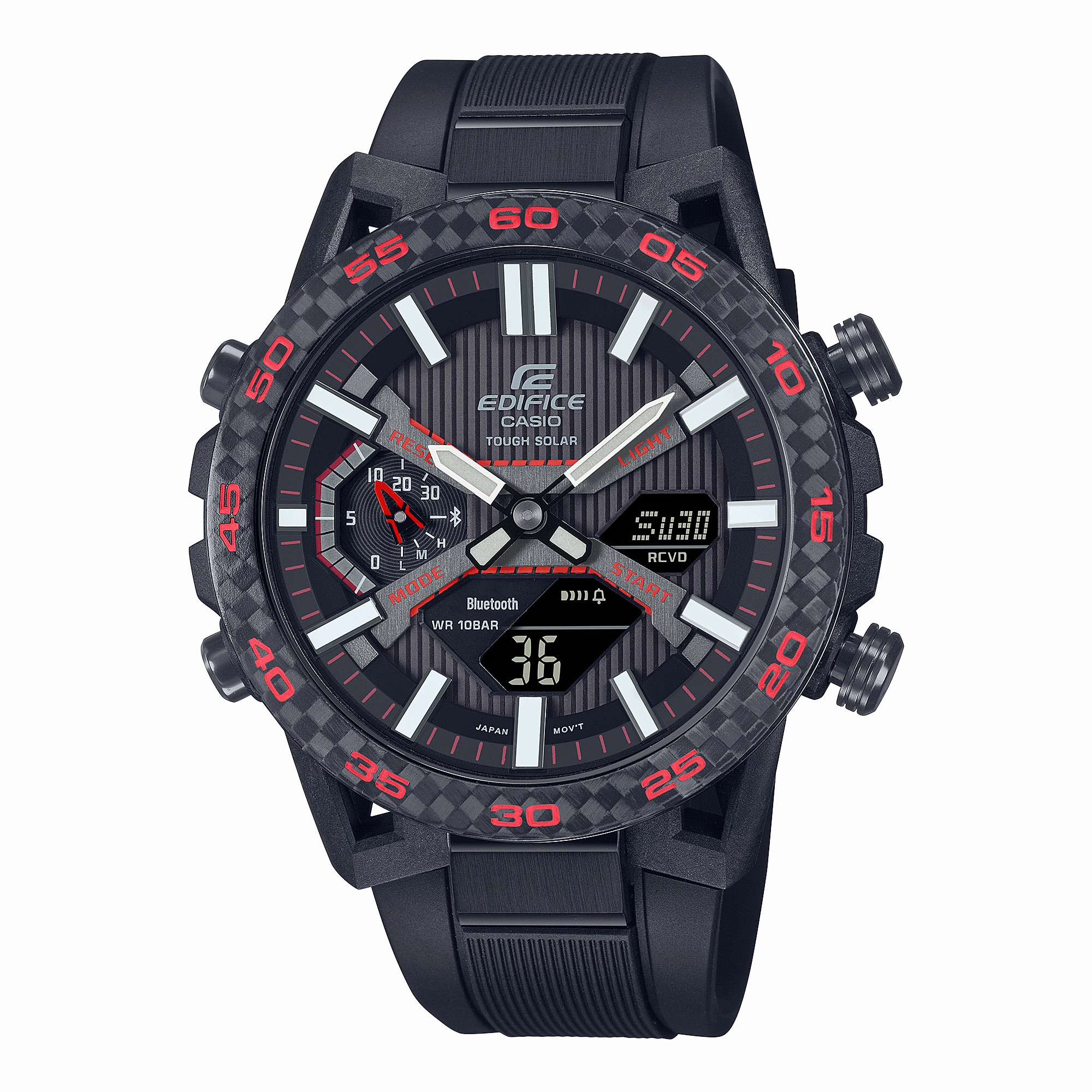Casio Edifice Sospensione Black Resin Band Watch ECB2000PB-1A