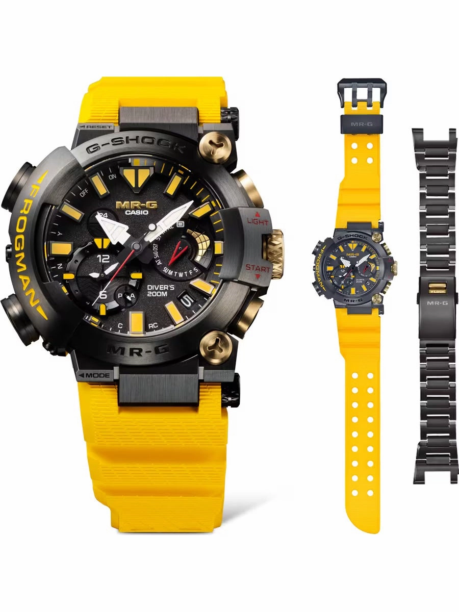 Casio G-SHOCK 40th anniversary remake of the FROGMAN 30th. The MR-G divers watch MRGBF1000E-1A9