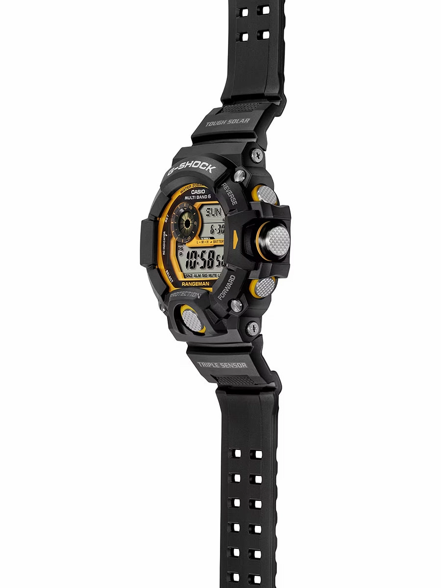 Casio G-Shock 'Master of G' Yellow Accent Series RANGEMAN Mens Watch GW-9400Y-1