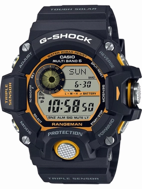 Casio G-Shock 'Master of G' Yellow Accent Series RANGEMAN Mens Watch GW-9400Y-1