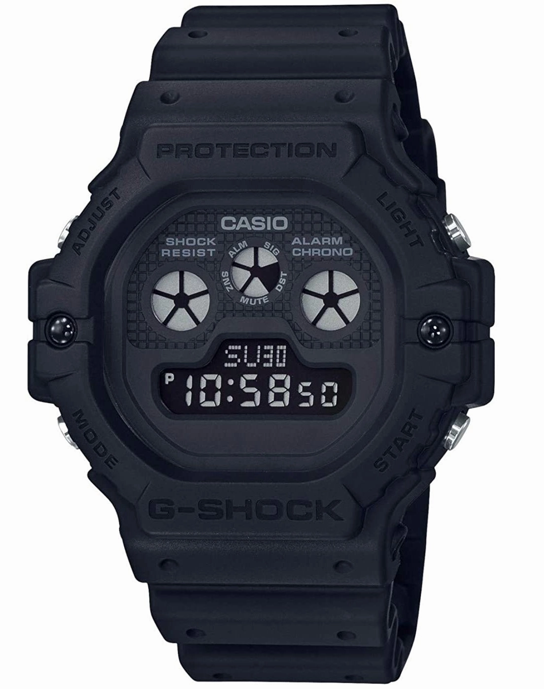 Casio G-shock DW-5900BB-1 Digital Rubber Strap Watch For Men