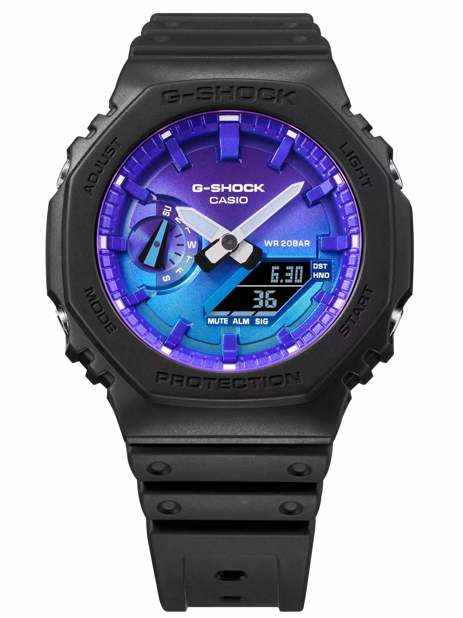 Casio G-Shock Fiery and Bold Analog Digital Series Mens Watch GA2100FL-1A