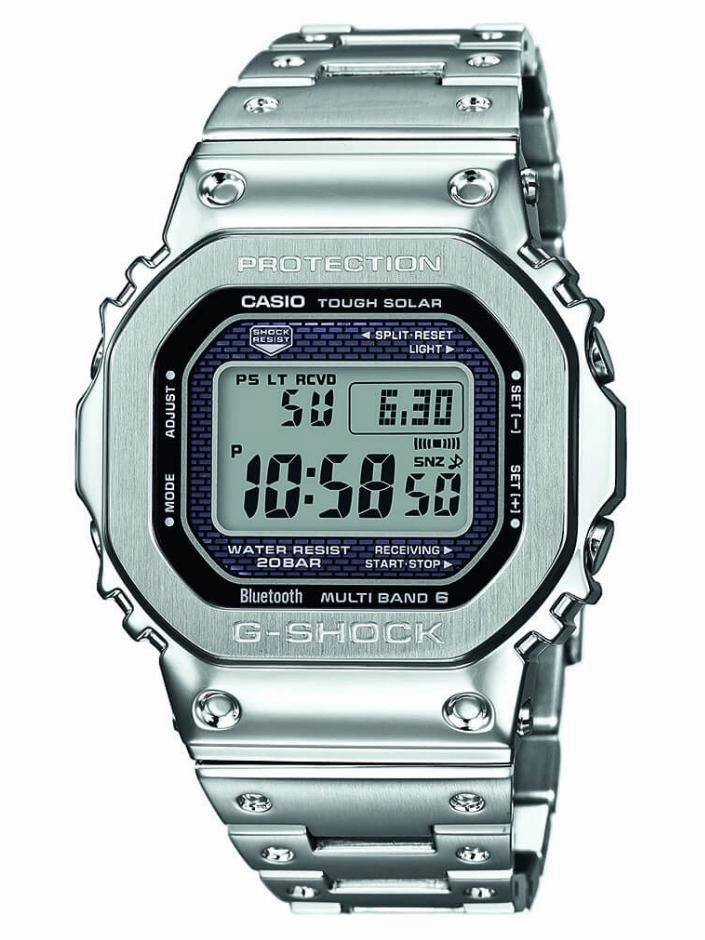 Casio G-Shock FULL METAL 5000 Silver Mens Watch GMWB5000D-1