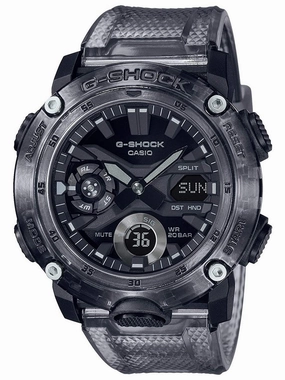 Casio G-Shock G-CARBON Transparent Gray Watch GA2000SKE-8A