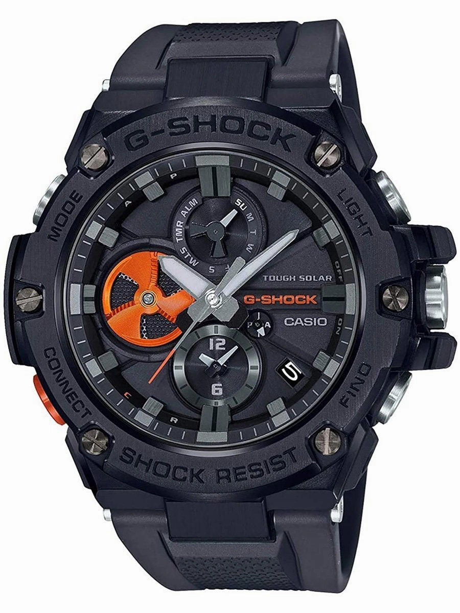 Casio G-Shock G-Steel Bluetooth Black IP Mens Watch GSTB100B-1A4