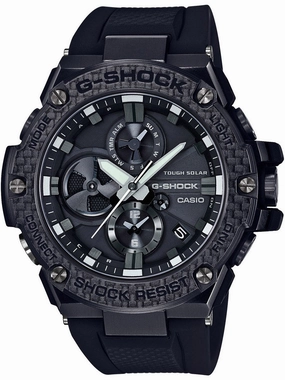 Casio G-Shock G-Steel Carbon Bezel Bluetooth Mens Watch GSTB100X-1A
