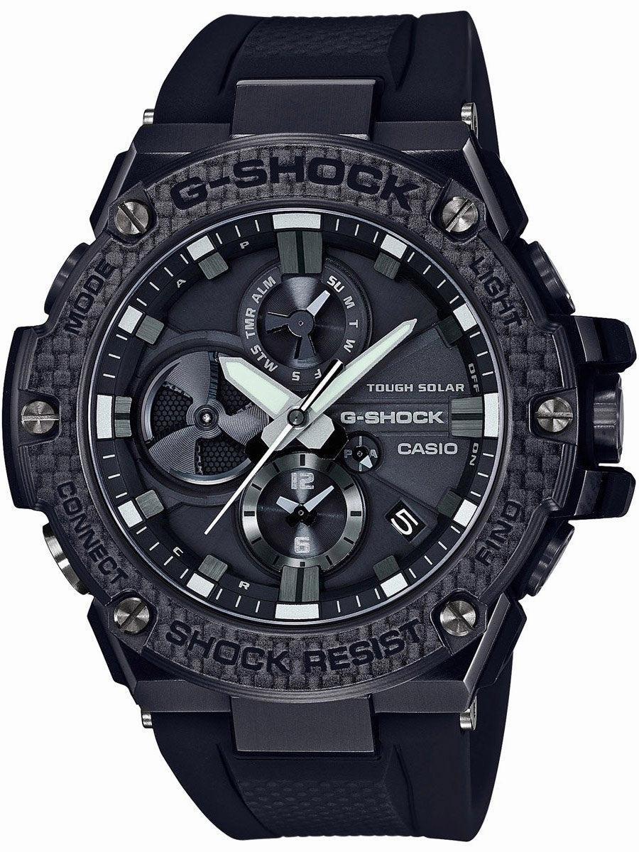 Casio G-Shock G-Steel Carbon Bezel Bluetooth Mens Watch GSTB100X-1A
